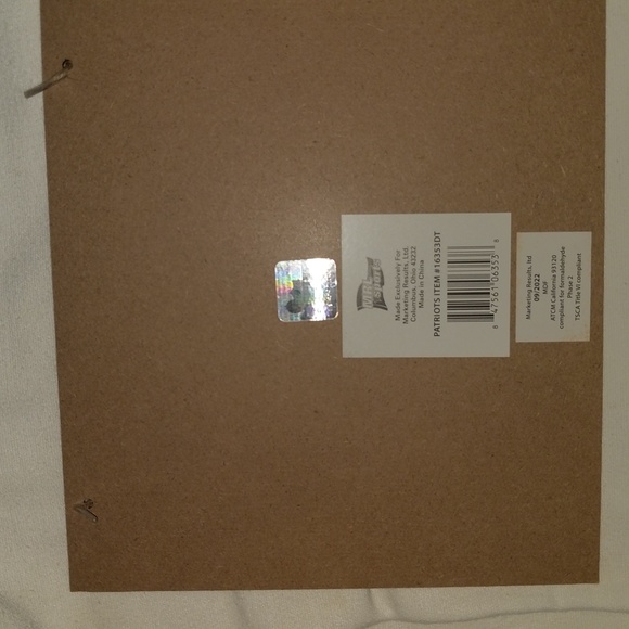 Welcome to our home New England Patriots logo sign 10"x10" with hanger New - Picture 2 of 3